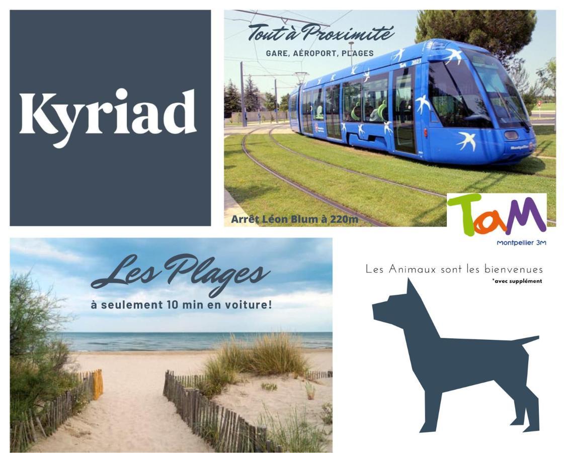 Kyriad Hotel Montpellier Centre Antigone Buitenkant foto